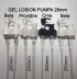 GEL LOSION PUMPA 28mm NAVOJ BELA, PROVIDNA, CRNA