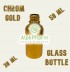 GOLD CHROM BOCA STAKLENA (18mm grlo) 30ml, 50ml