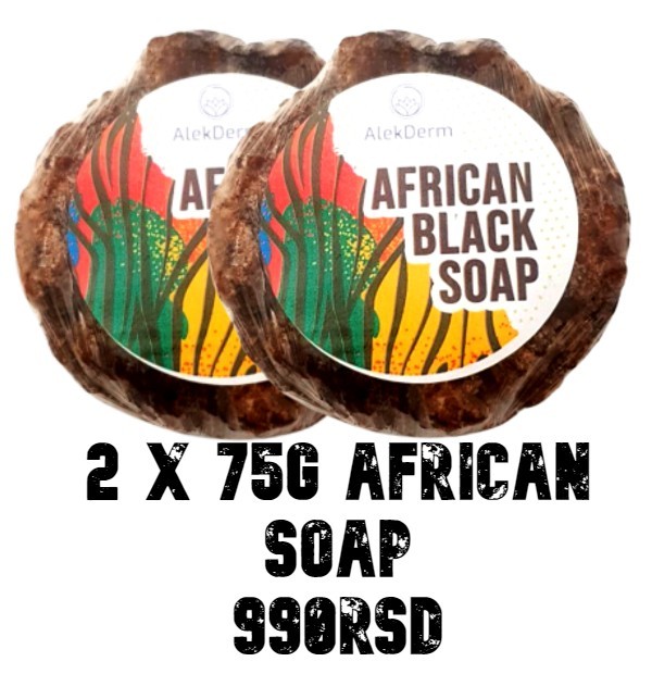 Original "African Black Soap" AlekDerm