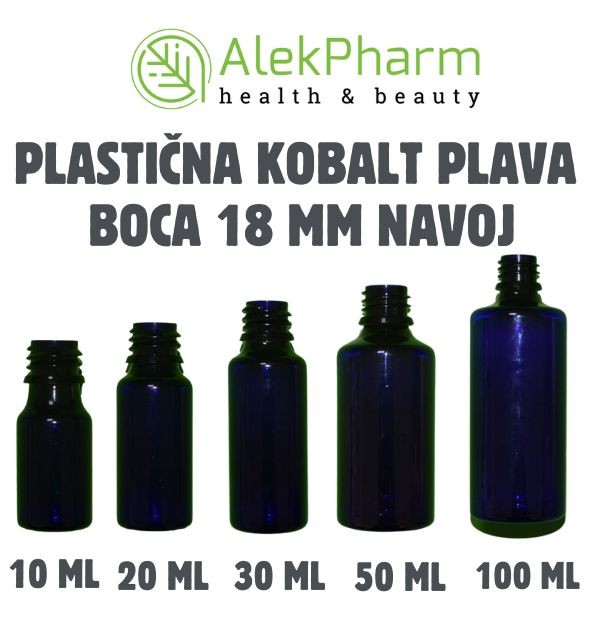 PLASTIČNA BOCA BELA 18mm NAVOJ 10ML,20ML,30ML,50ML,100ML