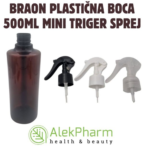 KOZMETIČKA BOCA U BOJI 500ml TRIGER SPREJ