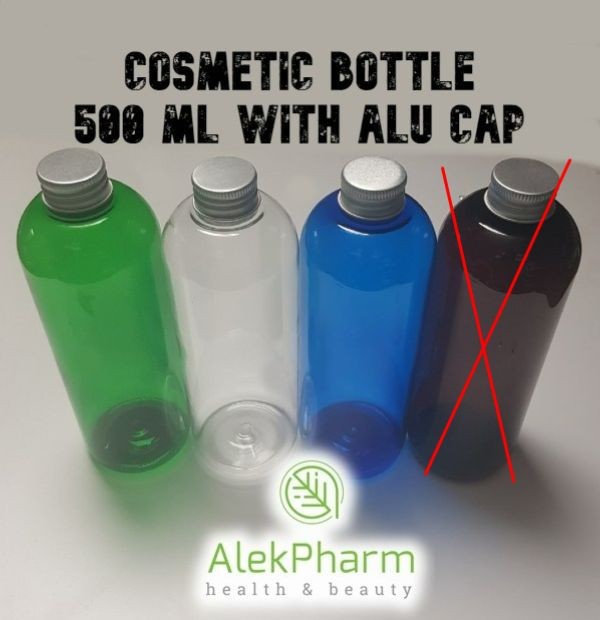 KOZMETIČKA BOCA U BOJI 500ml SA ALU POKLOPCEM