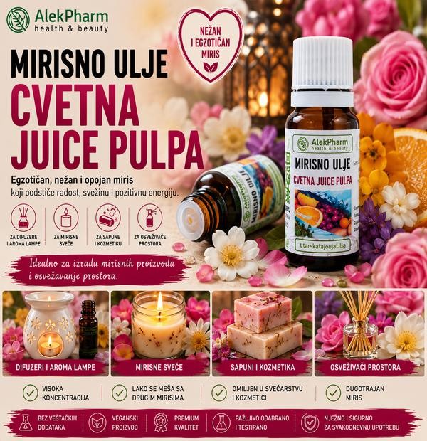 CVETNA JUICE PULPA MIRISNO ULJE