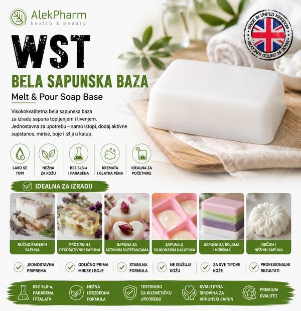 WST BELA SAPUNSKA BAZA - Melt & Pour Soap Base