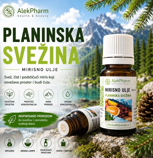 PLANINSKA SVEŽINA MIRISNO ULJE