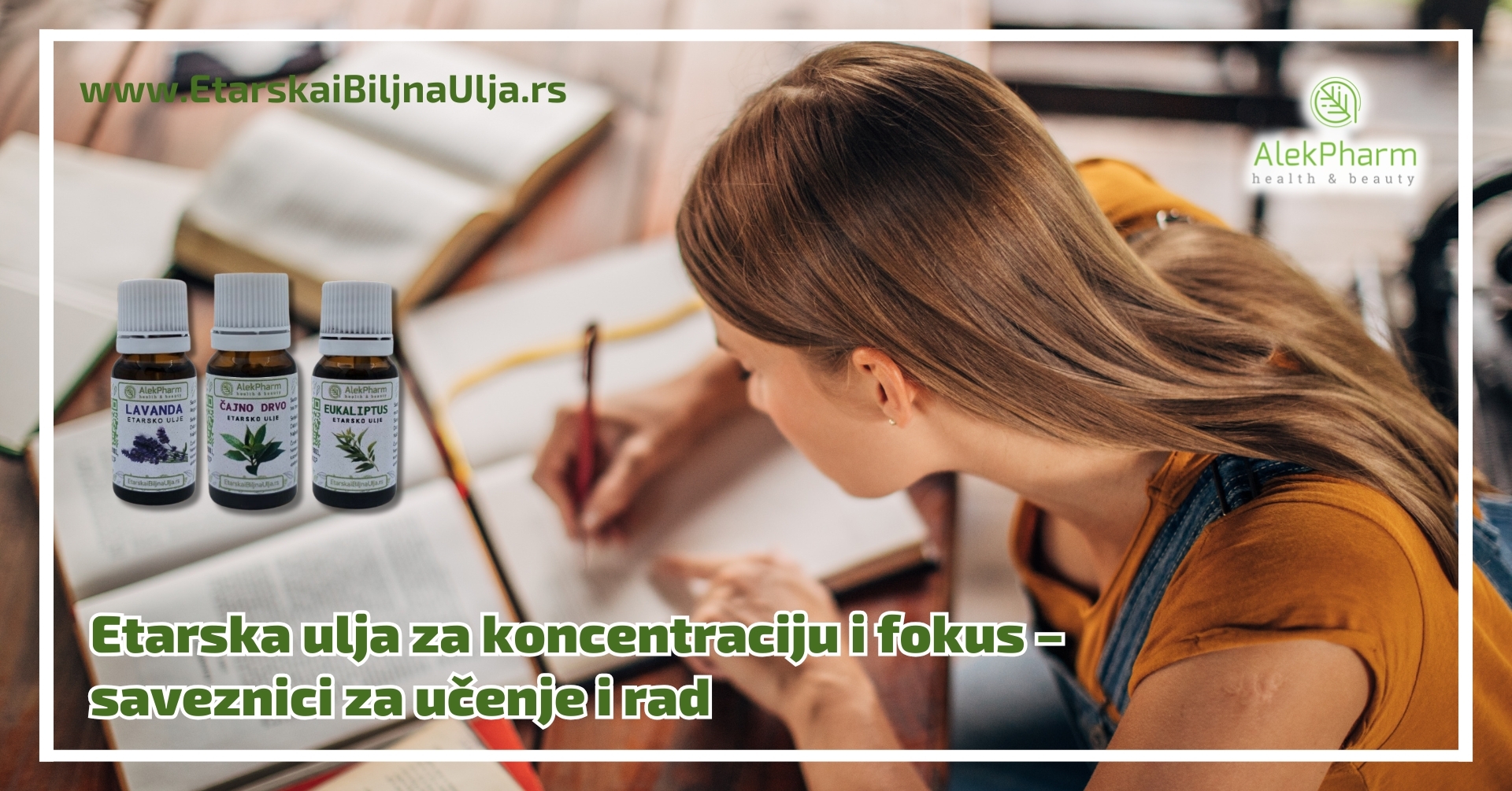 Etarska ulja za koncentraciju i fokus – saveznici za učenje i rad