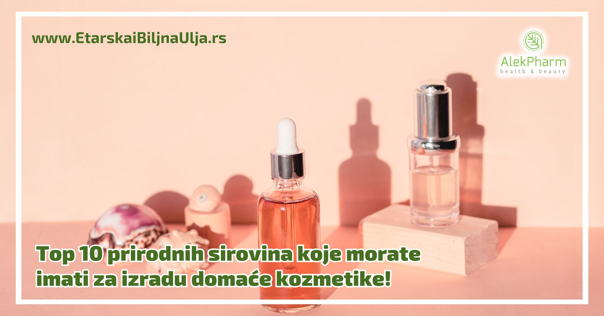 Top 10 prirodnih sirovina koje morate imati za izradu domaće kozmetike!