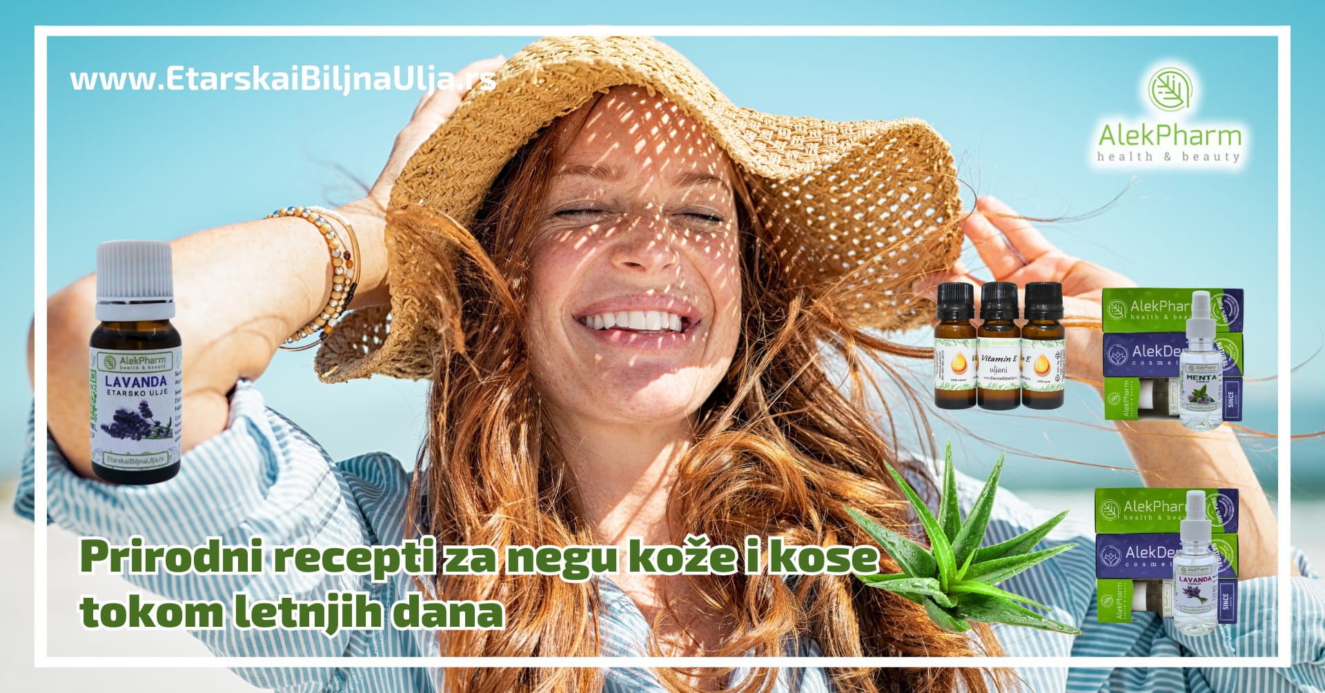 Prirodni recepti za negu kože i kose tokom letnjih dana